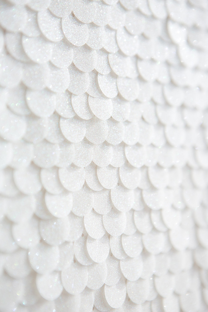 white sequin